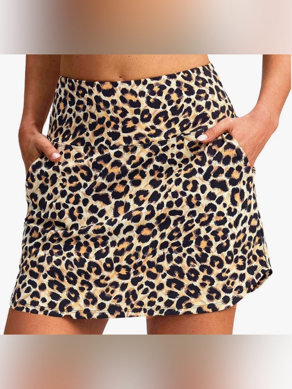 Santiny - Leopard Print Women's Skort